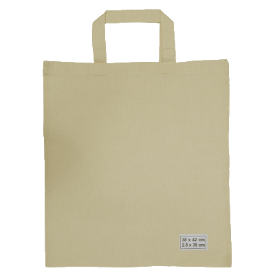 Shopping Bag - Large Tote (short handle) - Natural